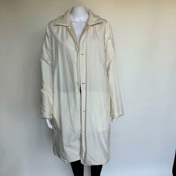 Authentic Fendi Vintage Ivory Cream Natural Mohair Wool Blend Knit Coat 42 XS - Picture 8 of 17